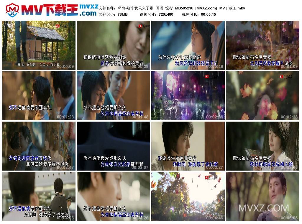 邓海-这个秋天欠了谁_国语_流行_MB505216